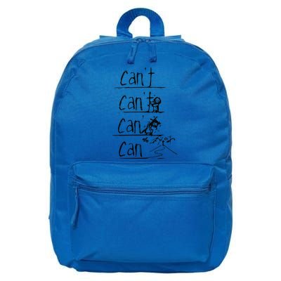 Jesus Christian Cross Cant Can Art 16 in Basic Backpack