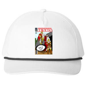 Jesus Christian Comic Cover Snapback Five-Panel Rope Hat