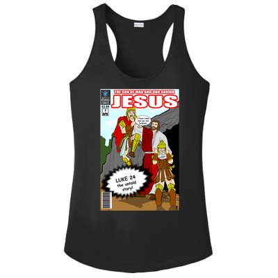 Jesus Christian Comic Cover Ladies PosiCharge Competitor Racerback Tank