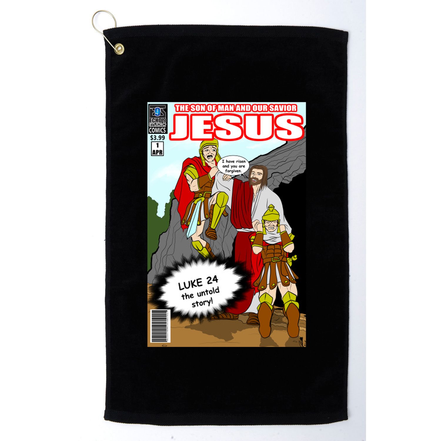 Jesus Christian Comic Cover Golf Towel
