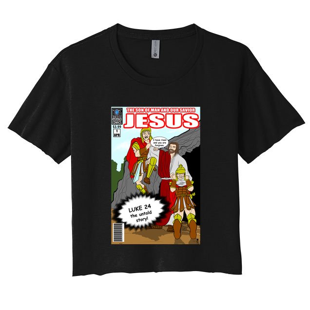 Jesus Christian Comic Cover Crop Top