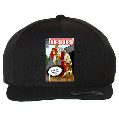 Jesus Christian Comic Cover Wool Snapback Cap