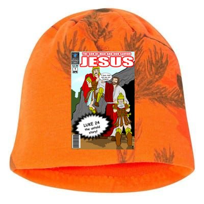 Jesus Christian Comic Cover Kati - Camo Knit Beanie