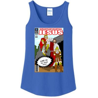 Jesus Christian Comic Cover Ladies Essential Tank