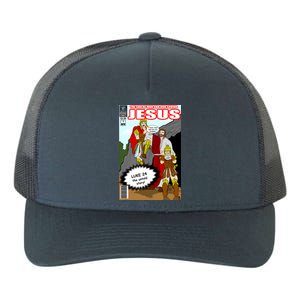 Jesus Christian Comic Cover Yupoong Adult 5-Panel Trucker Hat