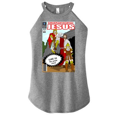 Jesus Christian Comic Cover Women’s Perfect Tri Rocker Tank