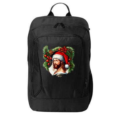 Jesus Christ Christmas Portrait City Backpack