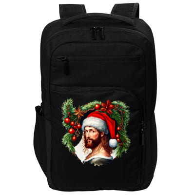 Jesus Christ Christmas Portrait Impact Tech Backpack