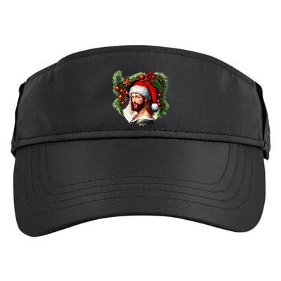 Jesus Christ Christmas Portrait Adult Drive Performance Visor