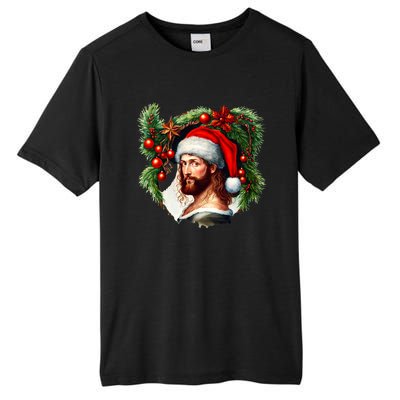 Jesus Christ Christmas Portrait Tall Fusion ChromaSoft Performance T-Shirt