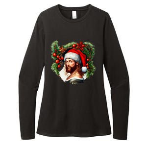 Jesus Christ Christmas Portrait Womens CVC Long Sleeve Shirt