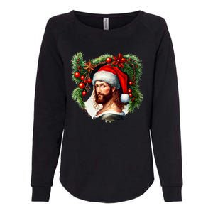 Jesus Christ Christmas Portrait Womens California Wash Sweatshirt