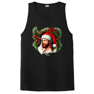 Jesus Christ Christmas Portrait PosiCharge Competitor Tank