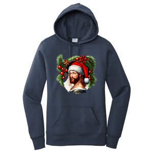 Jesus Christ Christmas Portrait Women's Pullover Hoodie