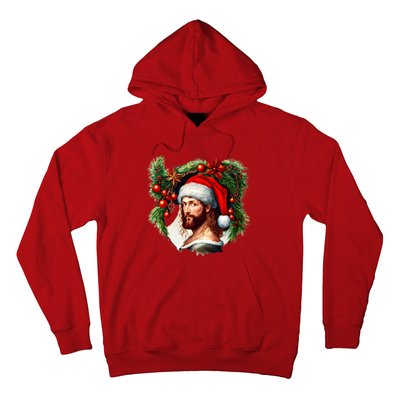 Jesus Christ Christmas Portrait Hoodie