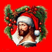 Jesus Christ Christmas Portrait T-Shirt