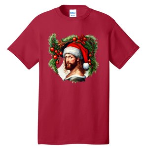 Jesus Christ Christmas Portrait Tall T-Shirt