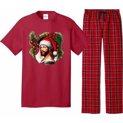 Jesus Christ Christmas Portrait Pajama Set