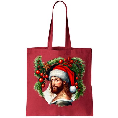 Jesus Christ Christmas Portrait Tote Bag