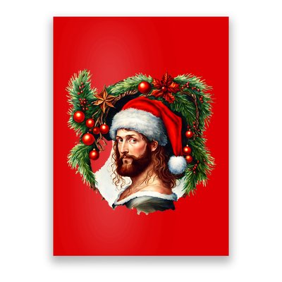 Jesus Christ Christmas Portrait Poster