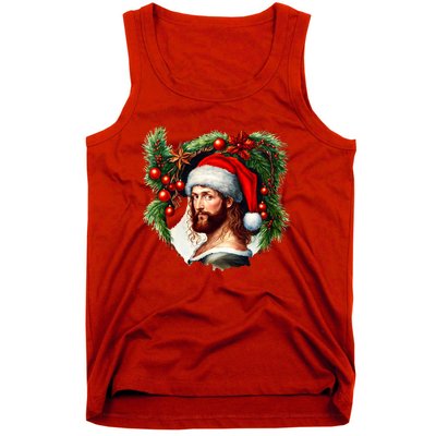 Jesus Christ Christmas Portrait Tank Top