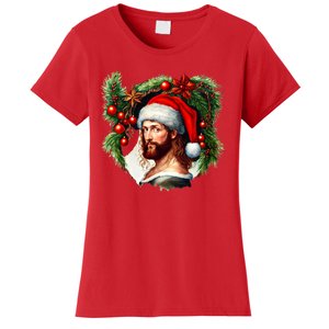 Jesus Christ Christmas Portrait Women's T-Shirt