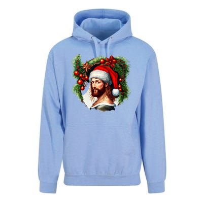 Jesus Christ Christmas Portrait Unisex Surf Hoodie