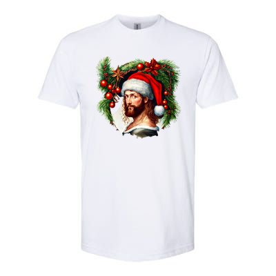 Jesus Christ Christmas Portrait Softstyle CVC T-Shirt