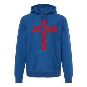 Jesus Cross Christian Religious Premium Hoodie