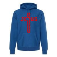 Jesus Cross Christian Religious Premium Hoodie