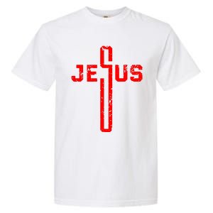 Jesus Cross Christian Religious Garment-Dyed Heavyweight T-Shirt