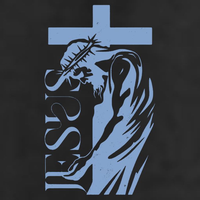 Jesus Christ Cross Christian Faith 7 Panel Mesh Trucker Snapback Hat