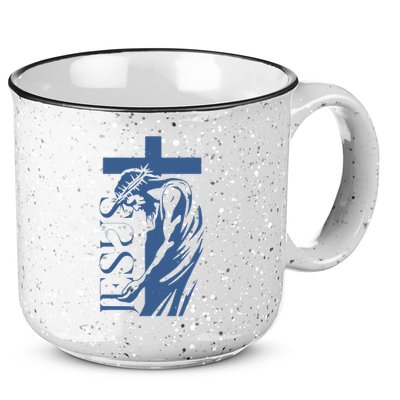Jesus Christ Cross Christian Faith 15oz Campfire Ceramic Mug
