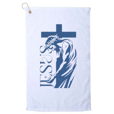 Jesus Christ Cross Christian Faith Golf Towel
