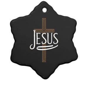 Jesus Cross Crucifixion Religion Christianity Christ Faith Ceramic Star Ornament