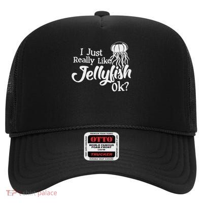 Jellyfish Costume Cnidarian Jelly Fish High Crown Mesh Back Trucker Hat