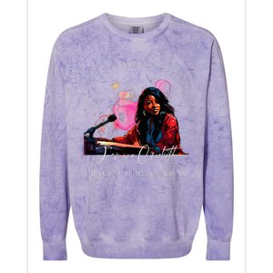 Jasmine Crockett Crockett Clapback Queen Of Smackdowns Colorblast Crewneck Sweatshirt