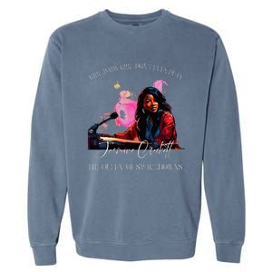 Jasmine Crockett Crockett Clapback Queen Of Smackdowns Garment-Dyed Sweatshirt