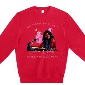 Jasmine Crockett Crockett Clapback Queen Of Smackdowns Premium Crewneck Sweatshirt