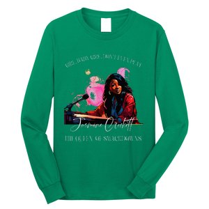 Jasmine Crockett Crockett Clapback Queen Of Smackdowns Long Sleeve Shirt