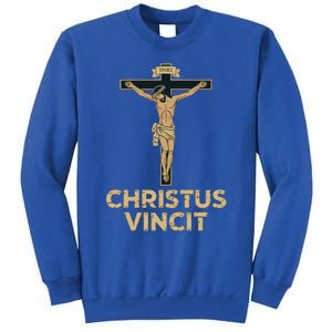 Jesus Christ Catholic Crucifix Latin Funny Gift Sweatshirt