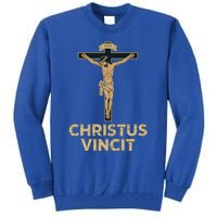 Jesus Christ Catholic Crucifix Latin Funny Gift Tall Sweatshirt