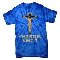 Jesus Christ Catholic Crucifix Latin Funny Gift Tie-Dye T-Shirt