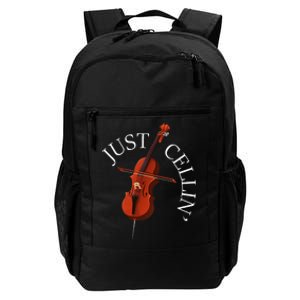 Just Cellin Cello Player Cellist Musician Classical Music Daily Commute Backpack