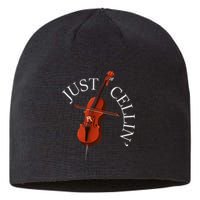 Just Cellin Cello Player Cellist Musician Classical Music Sustainable Beanie