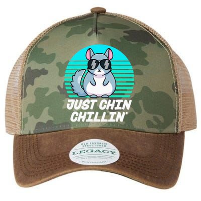 Just Chin Chillin Funny Chinchilla Lovers Kawaii Chinchillin Legacy Tie Dye Trucker Hat