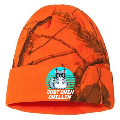 Just Chin Chillin Funny Chinchilla Lovers Kawaii Chinchillin Kati Licensed 12" Camo Beanie