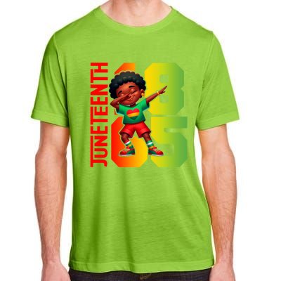 Junenth Celebrate Dabbing Vibes Only Black African Meaningful Gift Adult ChromaSoft Performance T-Shirt