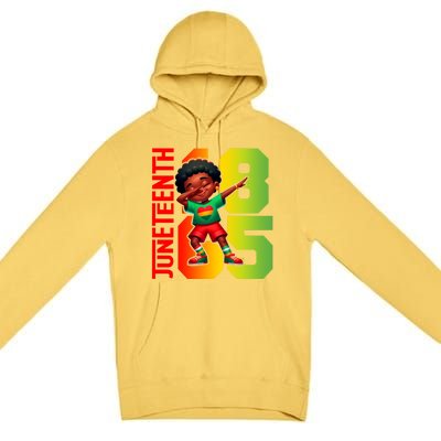 Junenth Celebrate Dabbing Vibes Only Black African Meaningful Gift Premium Pullover Hoodie