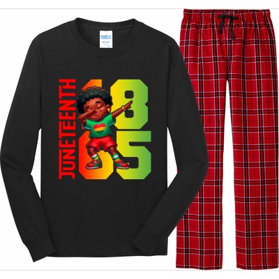 Junenth Celebrate Dabbing Vibes Only Black African Meaningful Gift Long Sleeve Pajama Set